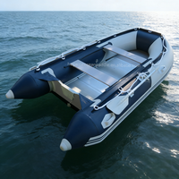 Bateau pneumatique de sauvetage en mer multi-personnes en PVC épais et durable, Hypalon, 11 pieds, 12 pieds, 13 pieds, à vendre