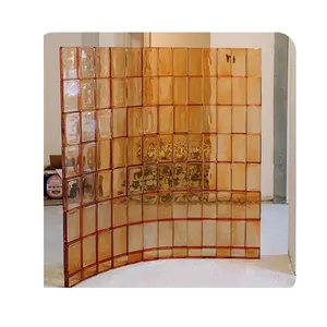 Màu thủy tinh gạch khối cho phân vùng tường trang trí nóng chảy kính gạch hình chữ nhật rắn Xây dựng kính gạch khối - Product Image 1