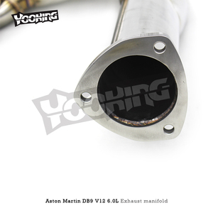 Colector de escape de acero inoxidable SUS304 de fábrica para Aston Martin DB9 V12 6.0L 2012-2016, tubo de escape - Product Image 3