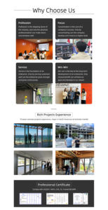 חלון אלומיניום מבודדת במפעל אלומיניום דלת הזזה הפיקפל זכוכית מתקפלת - Product Image 5