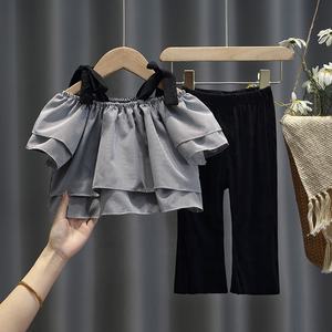 Nouveau design pour enfants ensemble de filles pantalons pour enfants ensemble de deux pièces ensemble de vêtements pour enfants filles de 8 à 14 ans pour la saison d'automne - Product Image 2