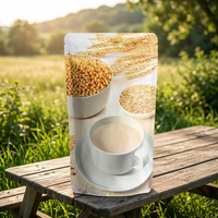 Sachets personnalisables à fermeture éclair de qualité alimentaire pour céréales et grains, MOQ 1000 pièces, impression numérique, emballage souple, sachets à fond plat
