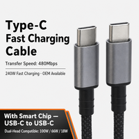 Câble USB C vers USB C, charge rapide PD, transfert de données haute vitesse, câble Type C, plusieurs longueurs 0,15 m 2 m, vente en gros