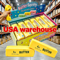 Mainan Squishy Isi Gel Mentega Ukuran Kecil 4oz Bebas BPA Super Lembut Tanpa Rebound dari Gudang USA