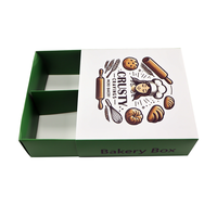 Emballage alimentaire en papier de qualité alimentaire personnalisé, boîte à biscuits, boîte à brownies, boîte à gâteaux, boîte à donuts jetable