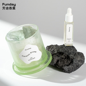 Nubes de Montaña Nevada, Cristal Natural de Alta Calidad con Degradado de Color Dorado, Decoración para el Hogar, Regalo de Cumpleaños o de Medio Otoño, Aromaterapia - Product Image 3