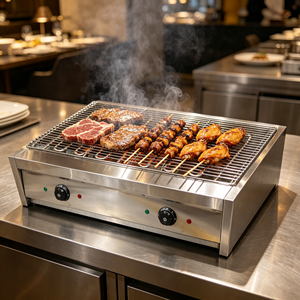 Nuevo Producto en Oferta, Parrilla Eléctrica para Barbacoa sin Humo, Material de Acero al Carbono, Diseño Portátil de Sobremesa, Temperatura Ajustable - Product Image 3