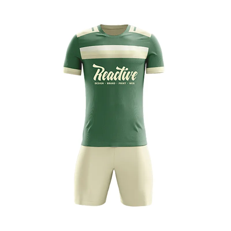 Camisetas de fútbol Diseños de transferencia de calor para camisetas Fábrica al por mayor Ropa deportiva personalizada Tailandia Impresión digital Adultos Conjuntos de fútbol