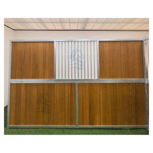 Panneau d'écurie en acier galvanisé écologique Peinture non toxique en bambou naturel Conception ventilée Garantie de 5 ans et plus Grange à chevaux - Product Image 4