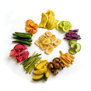 Vegetales y Frutas Fritos al Vacío, Mezcla de Chips Secos, Snacks de Rábano Rojo, Okra, Zanahoria, Champiñones Shiitake, Judías Verdes, Plátano, Calabaza - Product Image 2