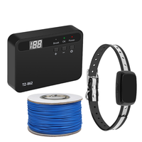 Hochwertiges, wiederaufladbares, wasserdichtes LED-Digital-Display-Design Draht-Elektrozaun-System für Hunde zum Einbetonieren im Boden