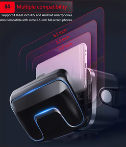 صندوق الواقع الافتراضي بتصميم جديد من الورق المقوى Vr للواقع الافتراضي مقاطع الفيديو الذكية بوصة هاتف محمول 3d Vr نظارات 7 مع سماعة رأس - Product Image 3