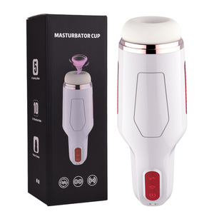 Jingba TPE Airplane Cup Male Masturbator with 10/5 Frequency <b>Vibration</b> & Sucking USB Magnetic Charging - Product Image 5