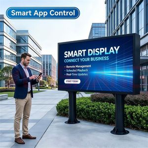 ป้ายโฆษณา LED แบบตั้งพื้นกลางแจ้ง กันน้ำ IP68 ขนาด 16.7 เมตร แสดงผลสีจริง ข้อความเลื่อนได้ สำหรับคลังสินค้าและที่อยู่อาศัย - Product Image 4