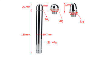 Nieuwe Legering Anale Vaginale Douche Douche Douche Klysma 'S Irrigatie Reiniger Erotische Vrouwen Mannen Seksspeeltjes Voor Volwassen Spel Butt Plug Aluminium