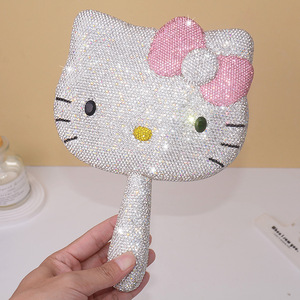 Hộp Tùy chỉnh chất lượng cao gương DIY Lash công cụ Bling Kim Cương Trang điểm gương đáng yêu mỹ phẩm ảnh Prop gương - Product Image 1