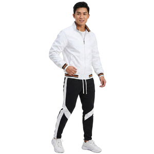Custom Logo Breathable Casual Solid Polyester <b>Vest</b> & Long Sleeve Coat Two Piece <b>Men</b> Golf - Product Image 1