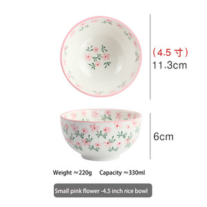 Wholesale Round Plain <b>White</b> Rice Porcelain High Quality Printing Ceramic Bowl - Product Image 5