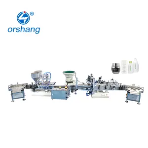 Automatic Gel Sanitizer Cosmetic Paste Bottle Jar Filling Capping and Labeling Machine Production Line