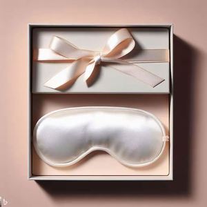 Masque de luxe 100% soie pure avec sangle élastique, technique de tricotage, confortable pour dormir, à la maison ou en voyage, prix abordable, fournitures pour la santé des yeux - Product Image 2