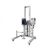 Agitateur pneumatique mobile pour crème cosmétique, shampoing, après-shampoing, mélangeur à rotor-stator à cisaillement élevé, moteur AC, acier inoxydable