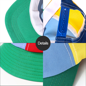 Mới vui trẻ em người lớn Máy bay trực thăng Cánh Quạt xô hat chắp vá đầy màu sắc Gia đình Snapback <span class=keywords><strong>cap</strong></span> tre chuồn chuồn Mũ bóng chày - Product Image 5