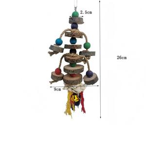 Palos de madera de manzana con cuentas de colores para loros, juguetes masticables para peacocks y cacatúas, productos de madera para afilar el <span class=keywords><strong>pico</strong></span> de las aves - Product Image 6