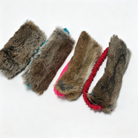 Jouet en peluche pour chien en fausse fourrure de lapin personnalisé, de haute qualité, interactif pour l'extérieur, jouets à mâcher pour chien à prix de gros
