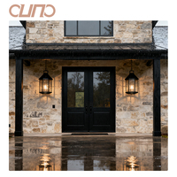 Porte d'entrée en alliage d'aluminium durable OUNA, design extérieur moderne, porte de sécurité insonorisée pour villa, maison résidentielle, CE ISO NFRC