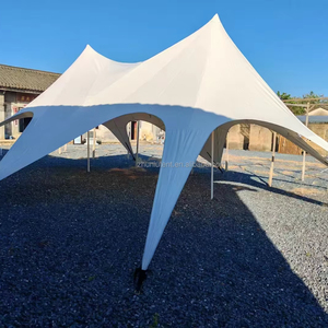 Carpa de marquesina elástica de dos o dos picos, tiendas de campaña grandes para fiestas, tiendas de campaña con protección solar, refugio solar para acampar al aire libre - Product Image 1