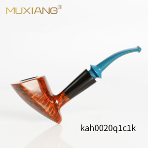 Bent Tobacco Pipe With Cumberland Mouthpiece 3mm Smooth Aged Finish For Smoking Zhejiang Origin - Product Image 4