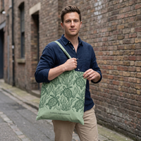 Sac fourre-tout en toile minimaliste et écologique à imprimé animal, grande capacité, pour le campus, les courses, les trajets quotidiens, personnalisable ODM/OEM