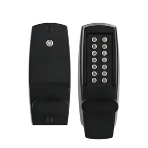 14 Buttons Keypad 2nd Generation Door Code Lock Handle Combination Lock with Keys for Narrow Type Door