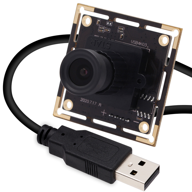ELP Ultra HD 4K Camera IMX415 Sensor 3840X2160 30FPS Mjpeg with 3.6mm Lens Mini USB Camera Module for PC Computer Laptop