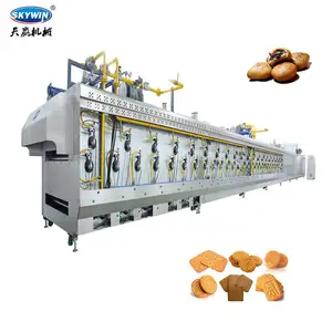 High Efficiency Good Quality 5 Temperature Zone Biscuit Cookie /Bread Tunnel Oven Machine