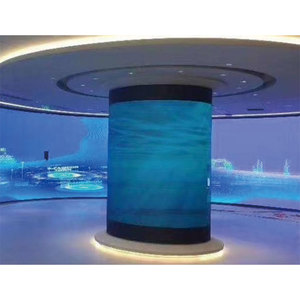 Linh hoạt trong nhà/ngoài trời <span class=keywords><strong>LED</strong></span> hiển thị Module cong hình trụ quảng cáo Màn hình <span class=keywords><strong>LED</strong></span> cho cửa hàng bán lẻ hoạt hình - Product Image 1