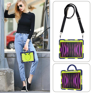 เคสและฝาครอบแท็บเล็ตที่ทนทานต่อการตกกระแทกสำหรับไอแพดโปร 11 นิ้ว, ฝาครอบแท็บเล็ตแบบ 360 องศา °   ที่จับแบบพับได้และที่ใส่ดินสอ - Product Image 4