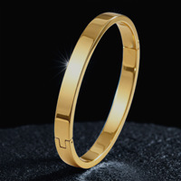 Bracelets en acier inoxydable plaqué or 18 carats, gravure CNC cylindrique, accessoires pour hommes, bijoux pour femmes, vente en gros