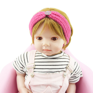Goede Kwaliteit Hefu Kinderen Gebreide Oor Beschermer Wol Baby Haar Accessoire Met Baby Hoofdband - Product Image 5