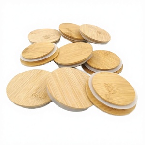 Tapas Clásicas y de Madera Yozon al por Mayor con Anillo de Sellado y Orificio para Pajita para Frascos de Vidrio para Velas - Product Image 3