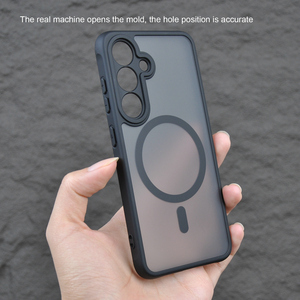 Nouvelle <span class=keywords><strong>coque</strong></span> de <span class=keywords><strong>téléphone</strong></span> hybride Armor Pro pour Samsung S25 Ultra/S25 Plus PC + <span class=keywords><strong>coque</strong></span> de <span class=keywords><strong>téléphone</strong></span> robuste enduite de caoutchouc mat givré translucide - Product Image 2