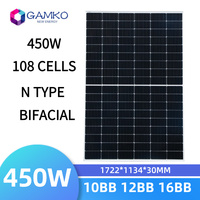 Système solaire résidentiel et commercial de petite taille 450W, panneau solaire MONO 430W 440W IEC CE ISO RoHS