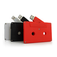 Usine USB de vente en gros de cassette haute vitesse personnalisée en forme de cassette USB 2.0 Memory Stick Usb Flash Thumb Drive avec logo