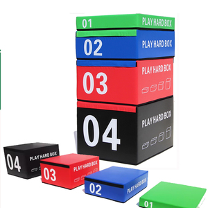Allenamento in palestra con Logo personalizzato per esercizi in schiuma pesante utilizzare 4-1 scatole pliometriche morbide ad alta densità per il Fitness - Product Image 1