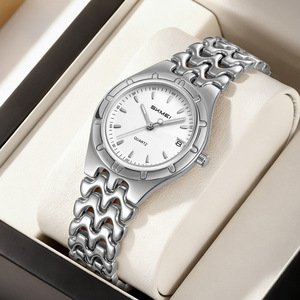 Montre-bracelet à quartz étanche pour femme avec bracelet en cuir et calendrier, idéale pour les affaires et le quotidien, modèle transfrontalier - Product Image 3