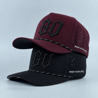 Casquette de baseball en nylon perforée au laser avec logo personnalisé, broderie, performance sportive, chapeau de golf, casquette de luxe souple et tendance, vente en gros