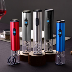 Ouvre-bouteille électrique en acier inoxydable, tire-bouchon automatique rond, ouvre-bouteille domestique KB1 601807A - Product Image 3