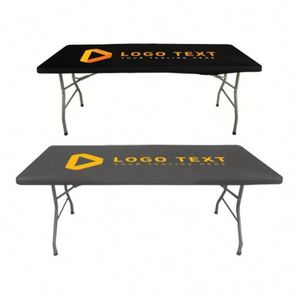 Wholesale Stretch Spandex Tablecloth Weddings Parties Business Events Custom Printed Logo Trade Show Advertising - Product Image 2