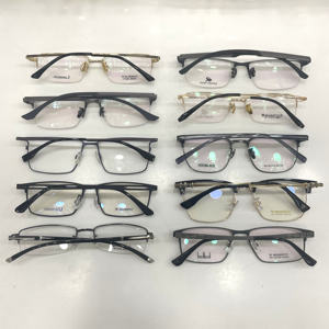 מלאי פינוי קידום מחיר זול אצטט משקפיים מסגרות משקפיים משקפיים מתכת מסגרות אופטיות לגברים לנשים גברים - Product Image 6