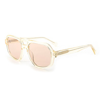 Lunettes de soleil carrées à double pont couleur bonbon VS8018S, mode surdimensionnée, protection UV400, polarisées, en acétate, pour hommes et femmes